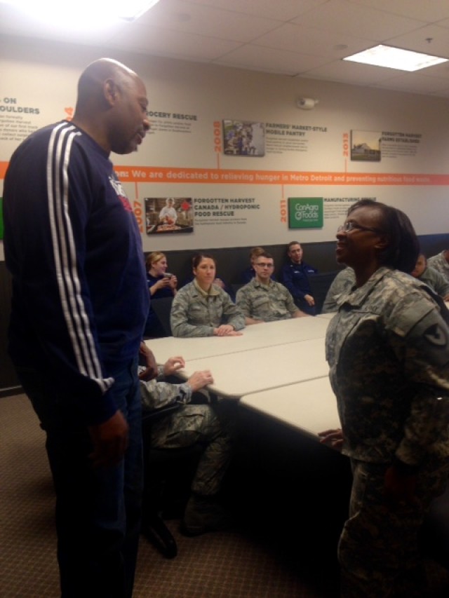 Maj. Gen. Bingham's Meets a Detroit Pistons Legend