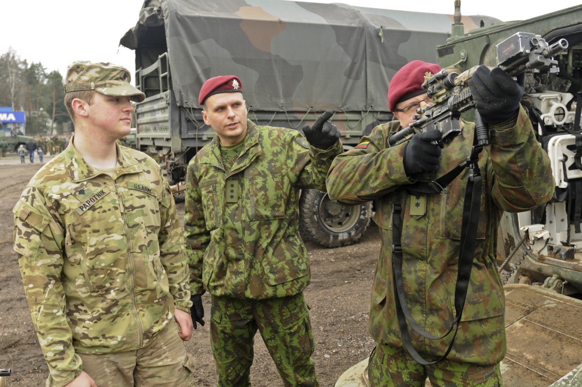 US, NATO Soldiers enjoy chance to meet Lithuanian residents, show off ...