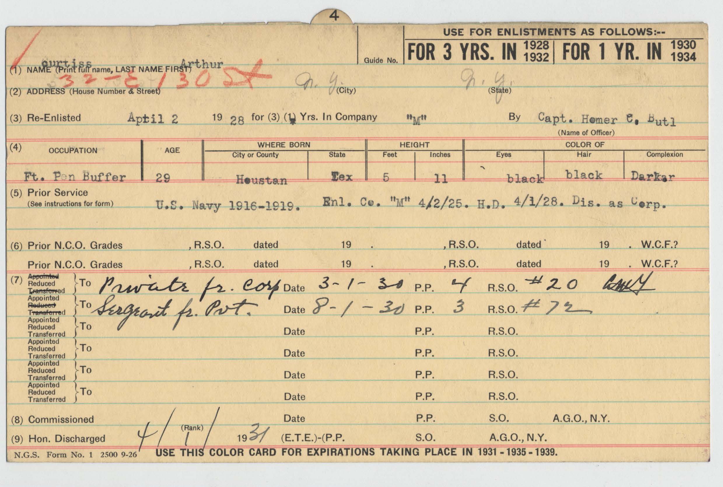 Harlem Hell Fighters Personnel Record Cards Can Now Be Found Online Article The United States Army