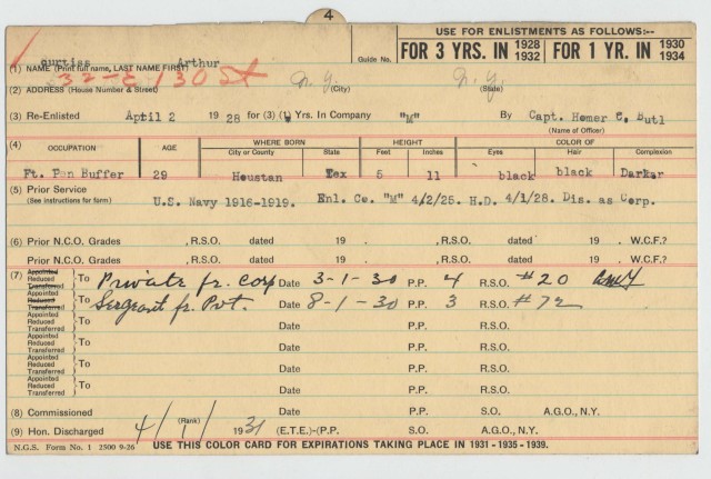 Historic 369th Infantry personnel records available on line
