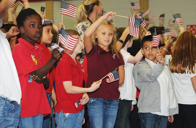 Fort Rucker, schools honor veterans