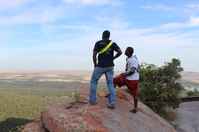Taking in the view