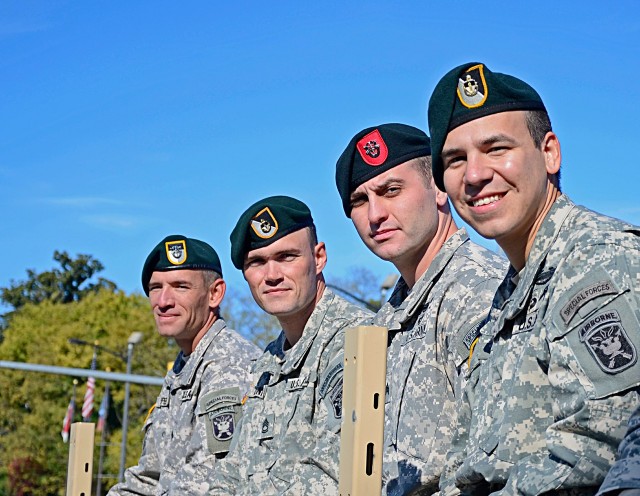Soldiers prepare for Veteran's Day parade