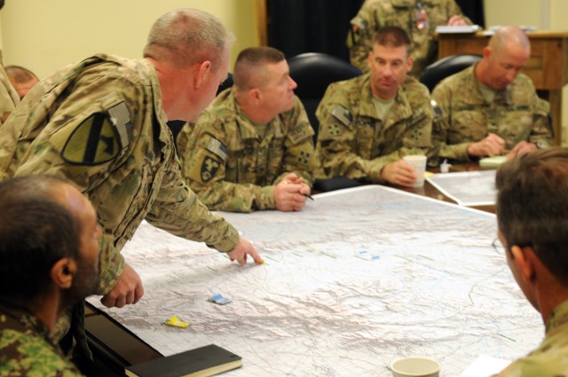 TAAC-S hosts Afghan Security Force synchronization meeting