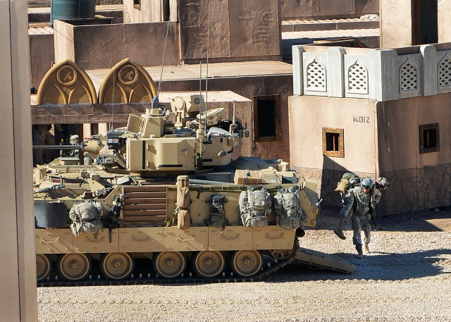 3rd Armored Brigade Combat Team, 4th Infantry Division trains in Razish