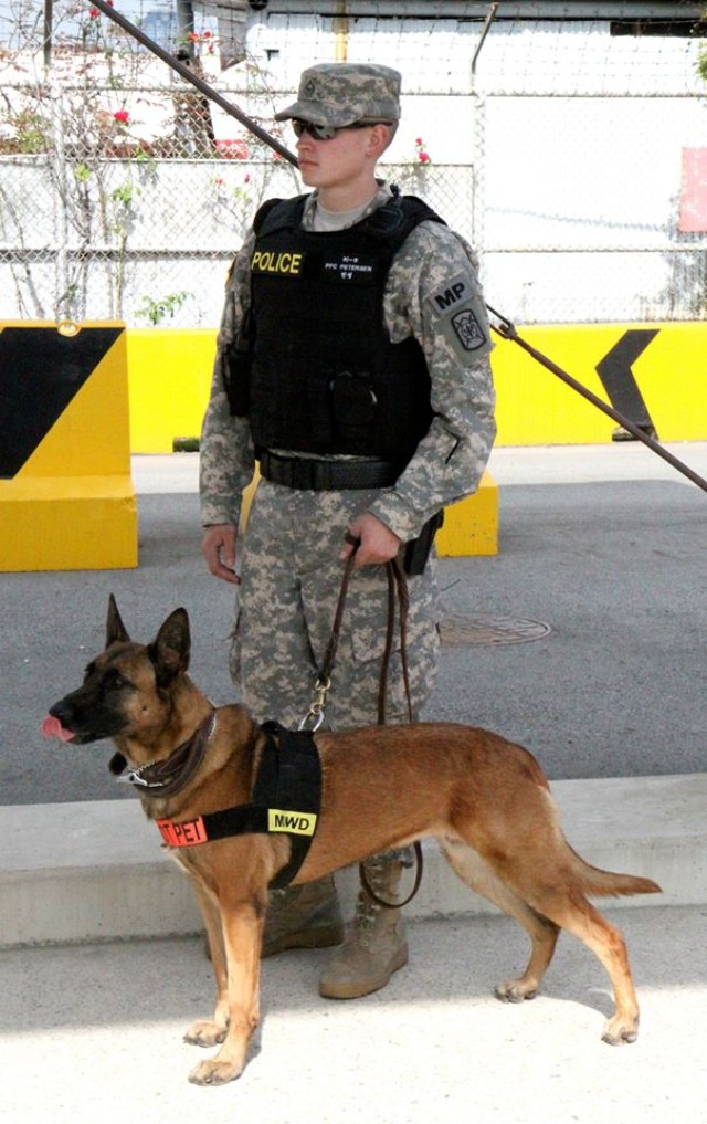 K9, Soldiers conduct anti-terrorism training