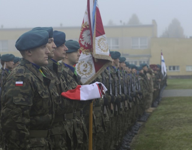 Polish and American Soldiers celebrate their nations holidays 