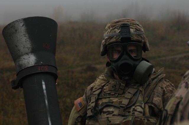 Polish, US Soldiers conduct mortar training