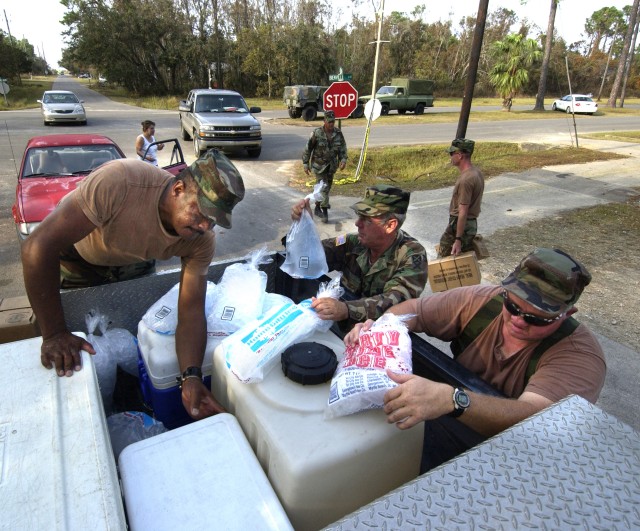 Hurricane relief supplies