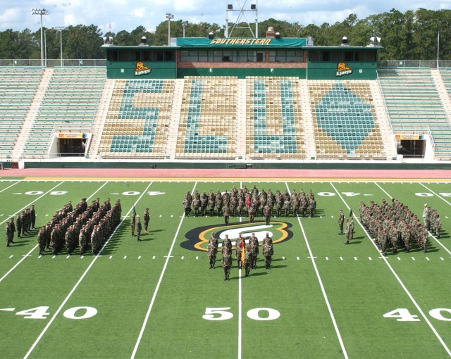 113th Quick Response Force stand in formation