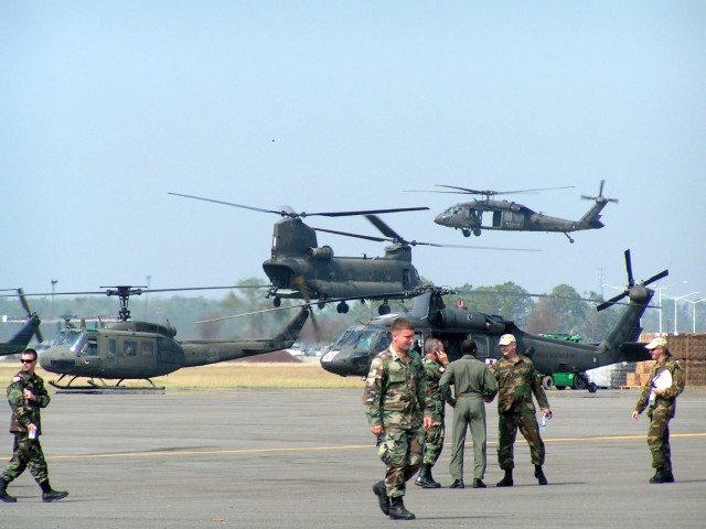Mississippi Army National Guard helicopters