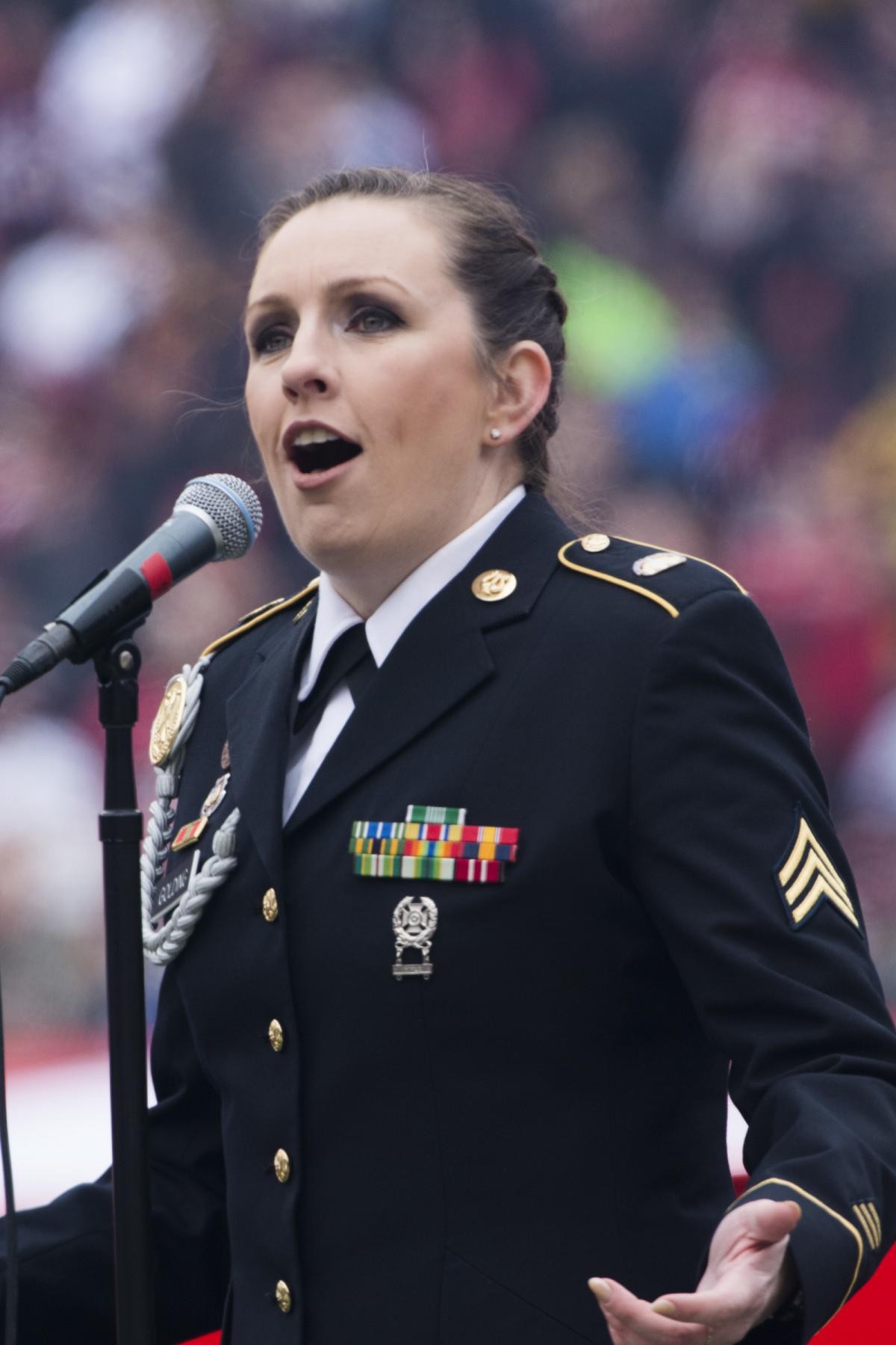 Washington Redskins salute the military