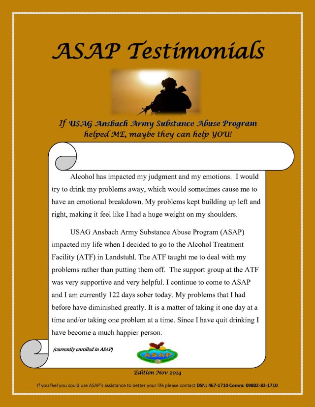 November ASAP testimonial