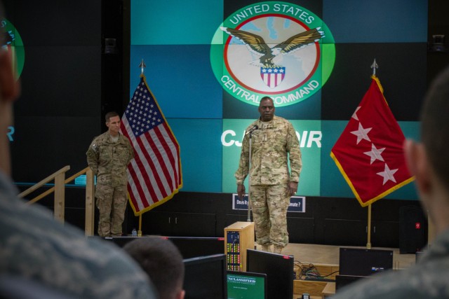 CENTCOM commander visits troops in Kuwait