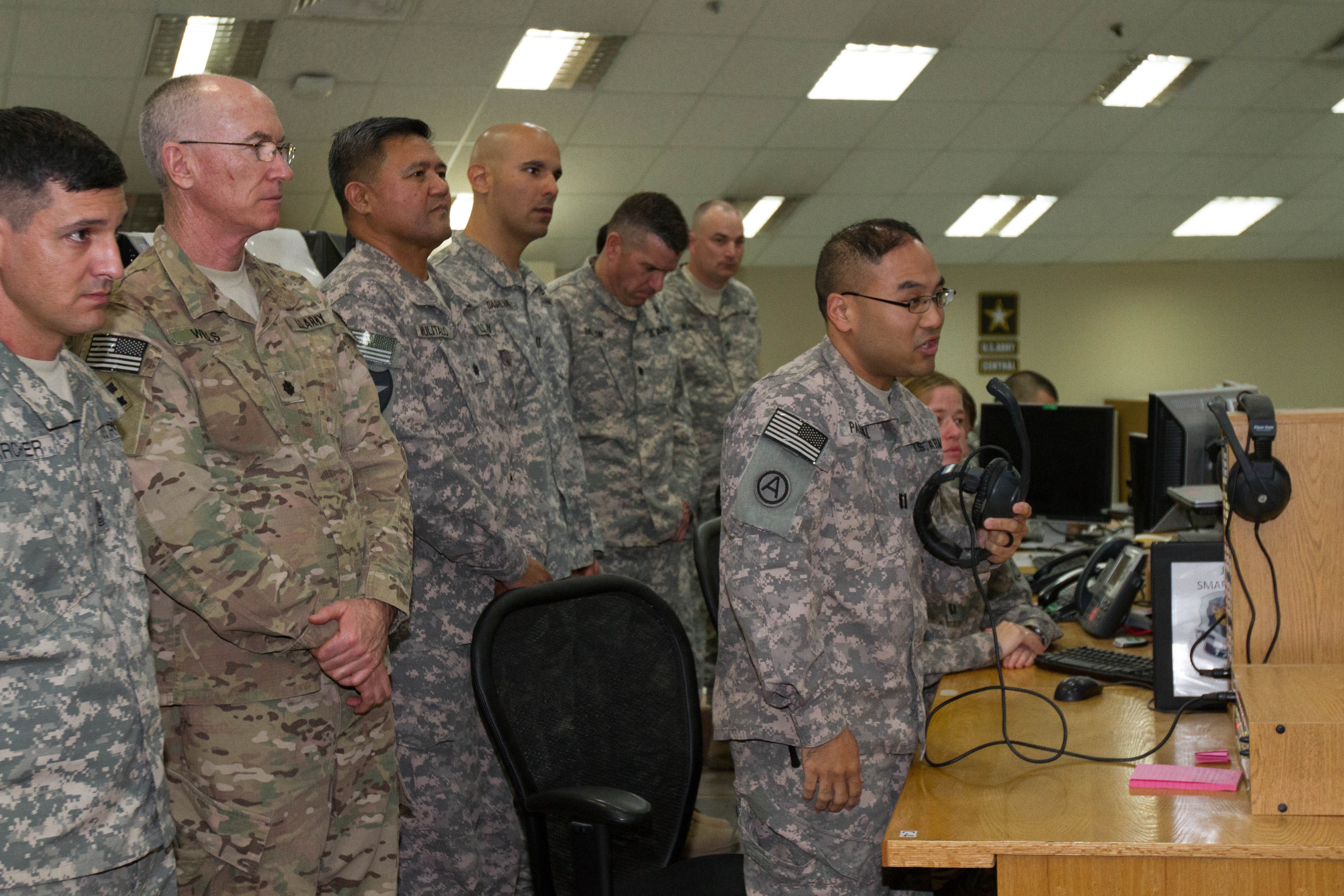 Centcom Commander Visits Troops In Kuwait 