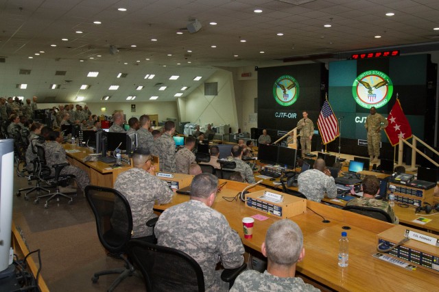 CENTCOM commander visits troops in Kuwait