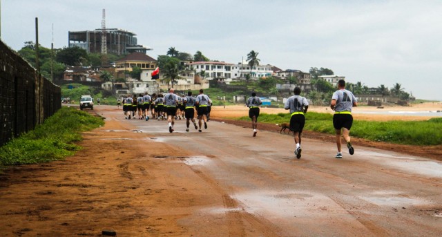 Joint Forces Command - United Assistance celebrates Thanksgiving in Liberia