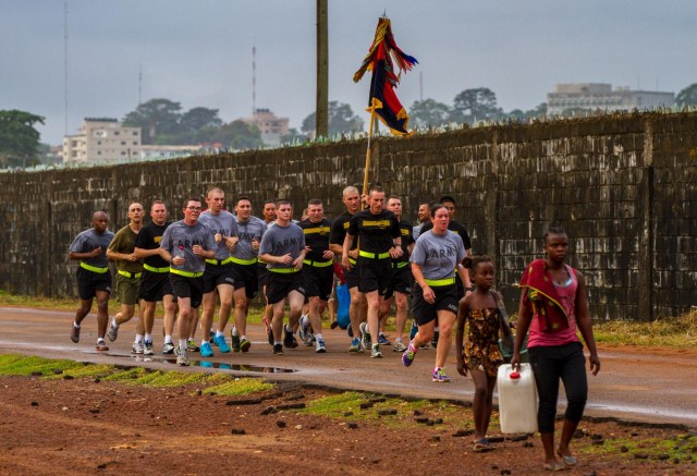 Joint Forces Command - United Assistance celebrates Thanksgiving in Liberia