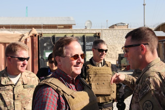 Congressional delegation visits TAAC-E, meets with troops in eastern Afghanistan