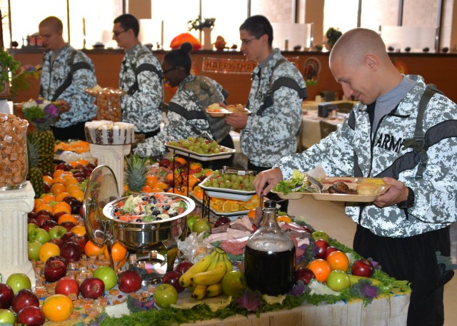 Soldiers celebrate Thanksgiving on Fort Jackson