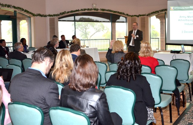 Advertising industry day draws large, small business competitors