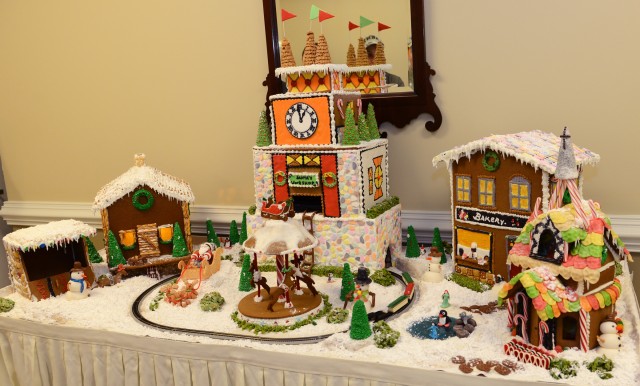 Intricate gingerbread Santa's village delights visitors at Army Executive Dining