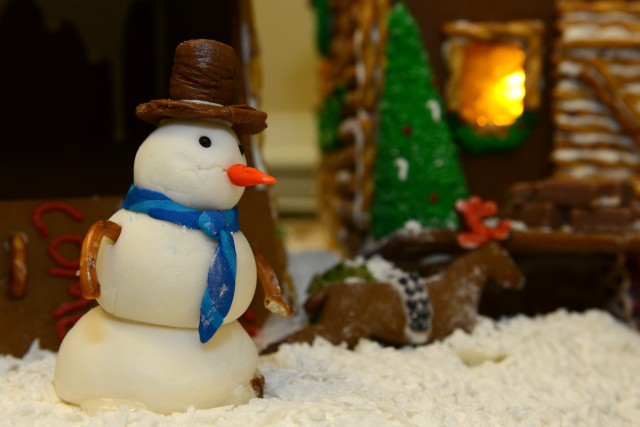 Intricate gingerbread Santa's village delights visitors at Army Executive Dining