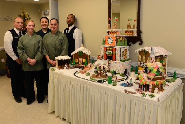 Intricate gingerbread Santa's village delights visitors at Army Executive Dining