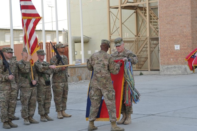 'Marne Division' uncases colors in Afghanistan, prepares for Resolute Support mission
