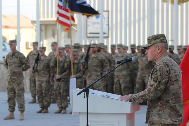 'Marne Division' uncases colors in Afghanistan, prepares for Resolute Support mission