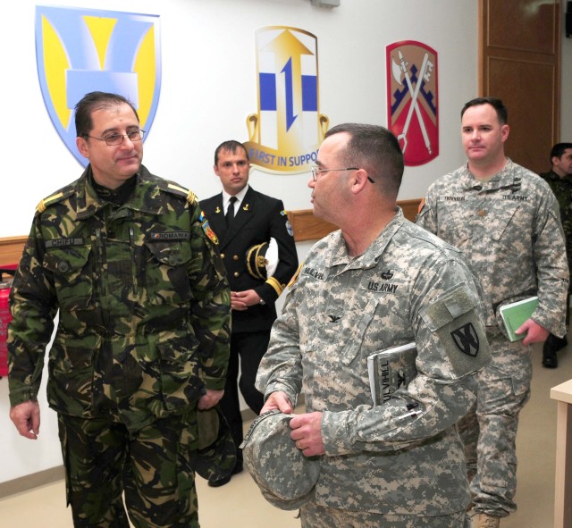 Romanian Chief of Host Nation Support Section visits MK