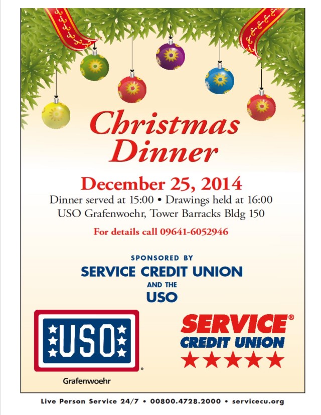 Christmas dinner at the USO