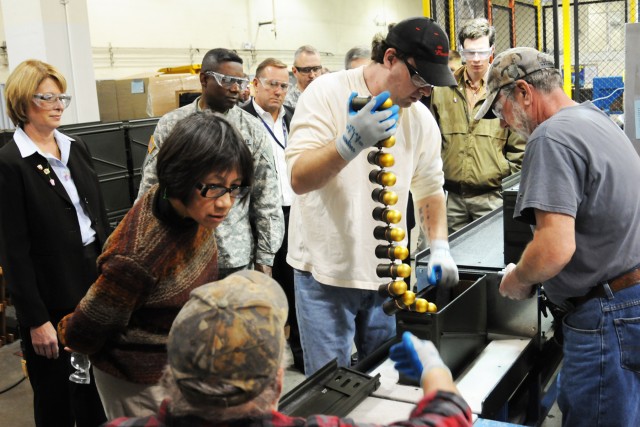 Army senior leader visit highlights Iowa ammo plant's capabilities
