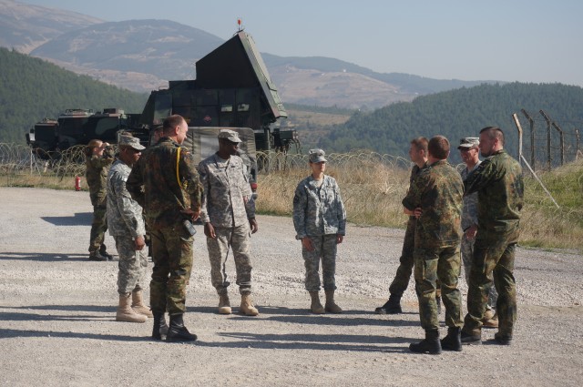 German Air Defense soldiers meet with American Air Defense Soldiers in Turkey