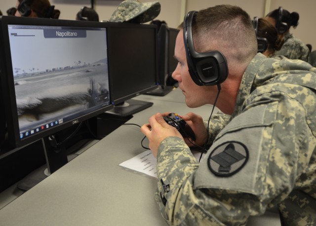 369th uses virtual system for marksmanship training in BOLC