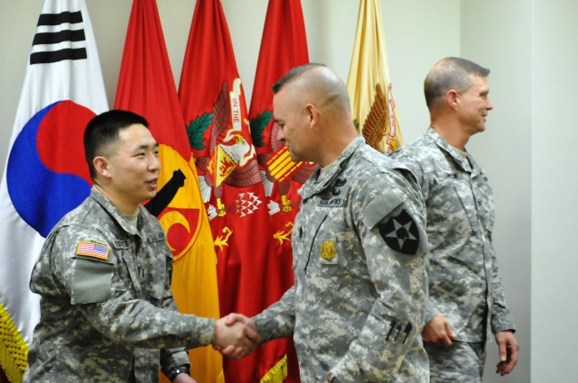 1st Lt. Kusumoto gets pinned