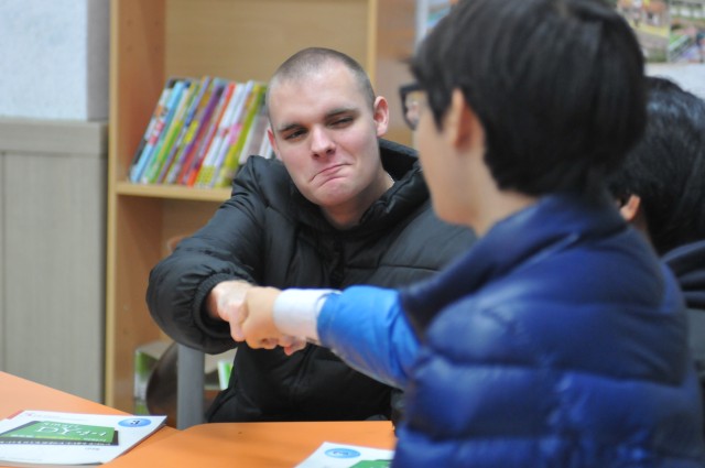 Thunder Soldiers teach English, strengthen bonds with the local community