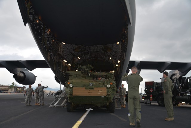 Load out and fly away; validation exercise