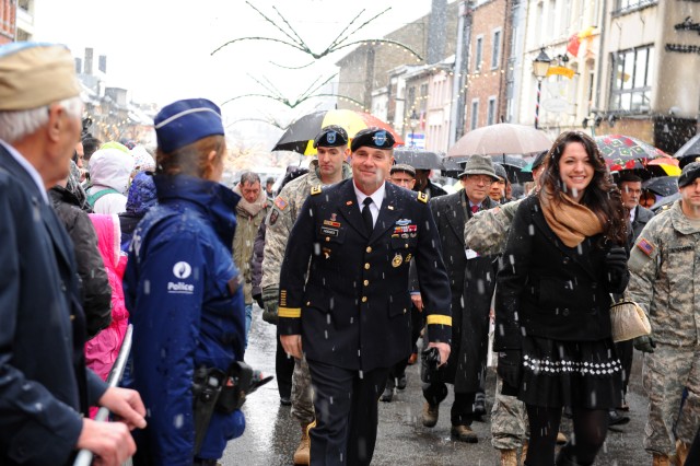USAREUR leaders visit, pay tribute to Battle of the Bulge commemoration sites