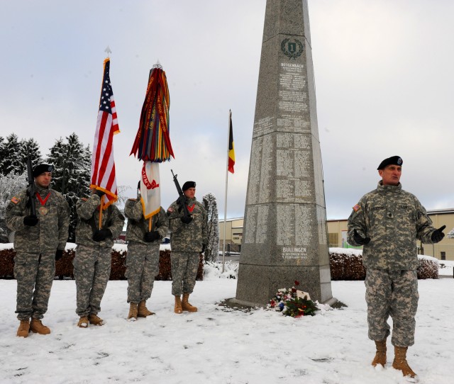 USAREUR leaders visit, pay tribute to Battle of the Bulge commemoration sites