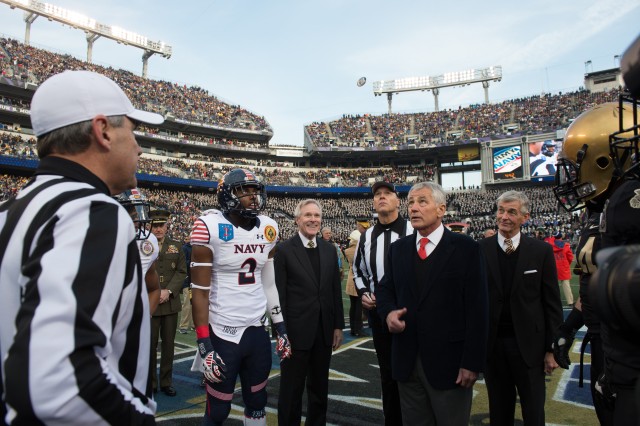 2014 Army-Navy Game coin toss