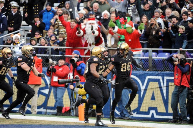 Army celebrates first score