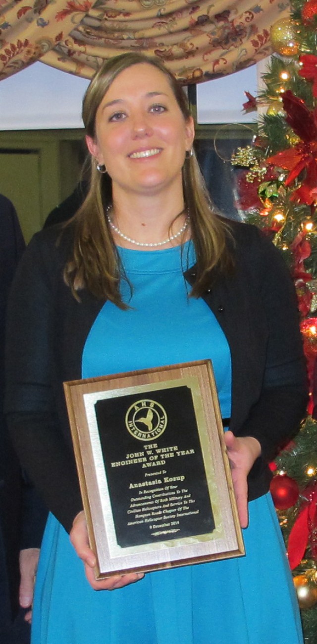 Award recipient Anastasia Kozup