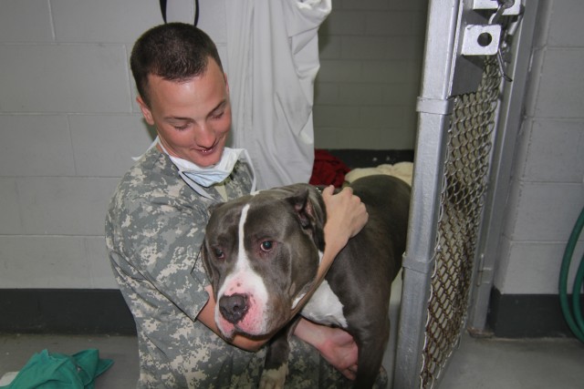106th Medical Detachment Provides Care for Furry Friends