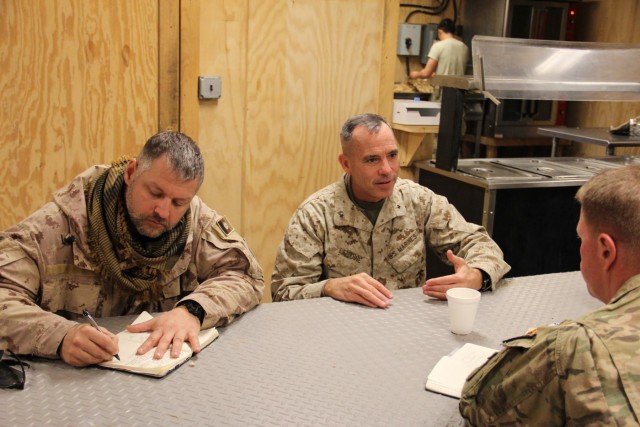 Army, USMC generals talk Afghanistan transition on expeditionary advisory trip