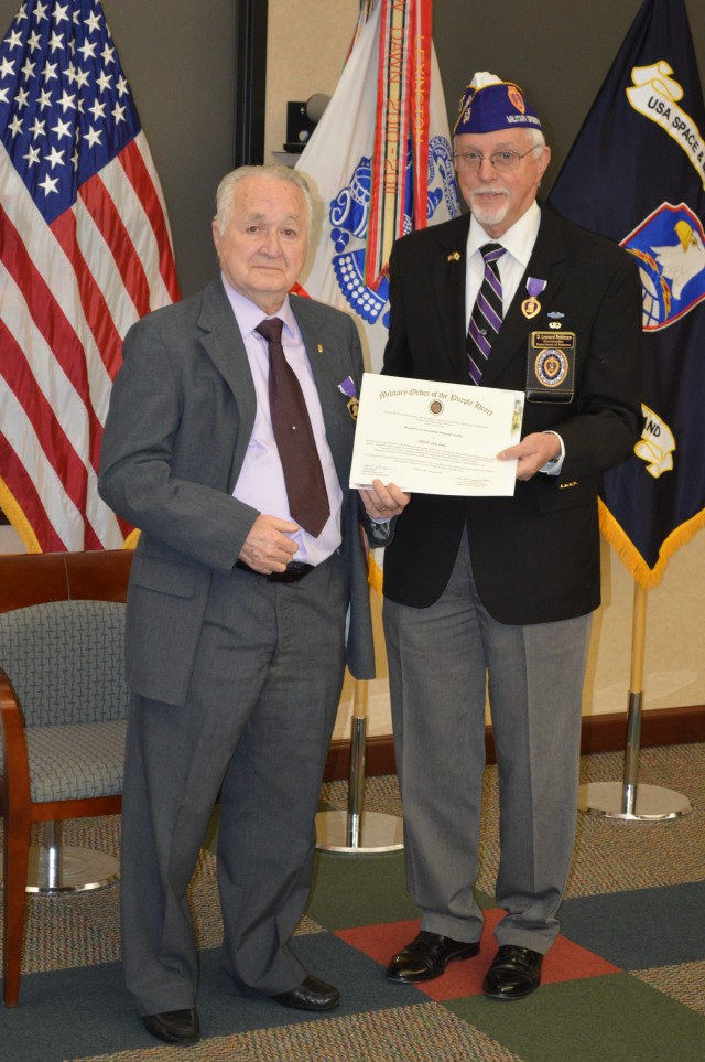 Soldier receives Purple Heart after waiting 60 years