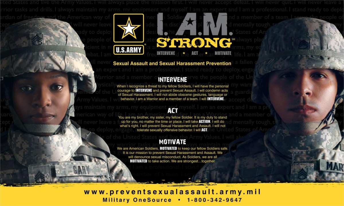 Sexual Harassment, Assault: See It! Report It! Stop It! | Article | The  United States Army