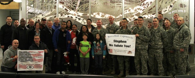 Soldiers give Gold Star families warm send off