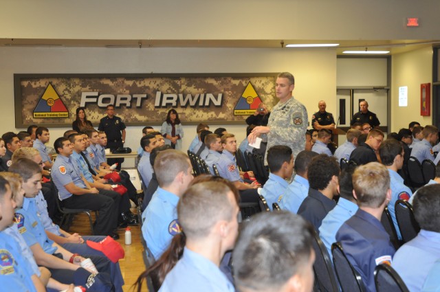 Fire Explorers welcomed to Fort Irwin