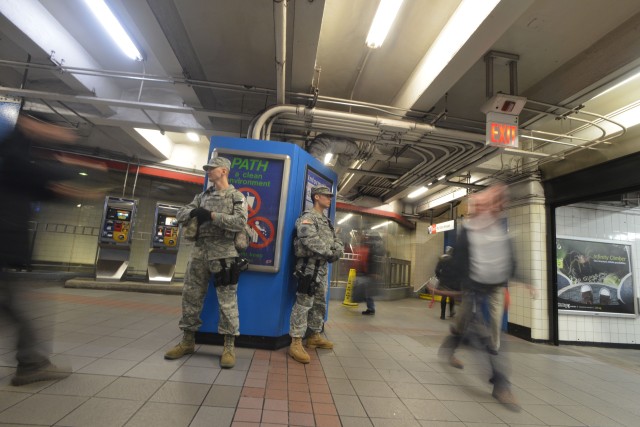 New York National Guard on Duty New Year's Eve